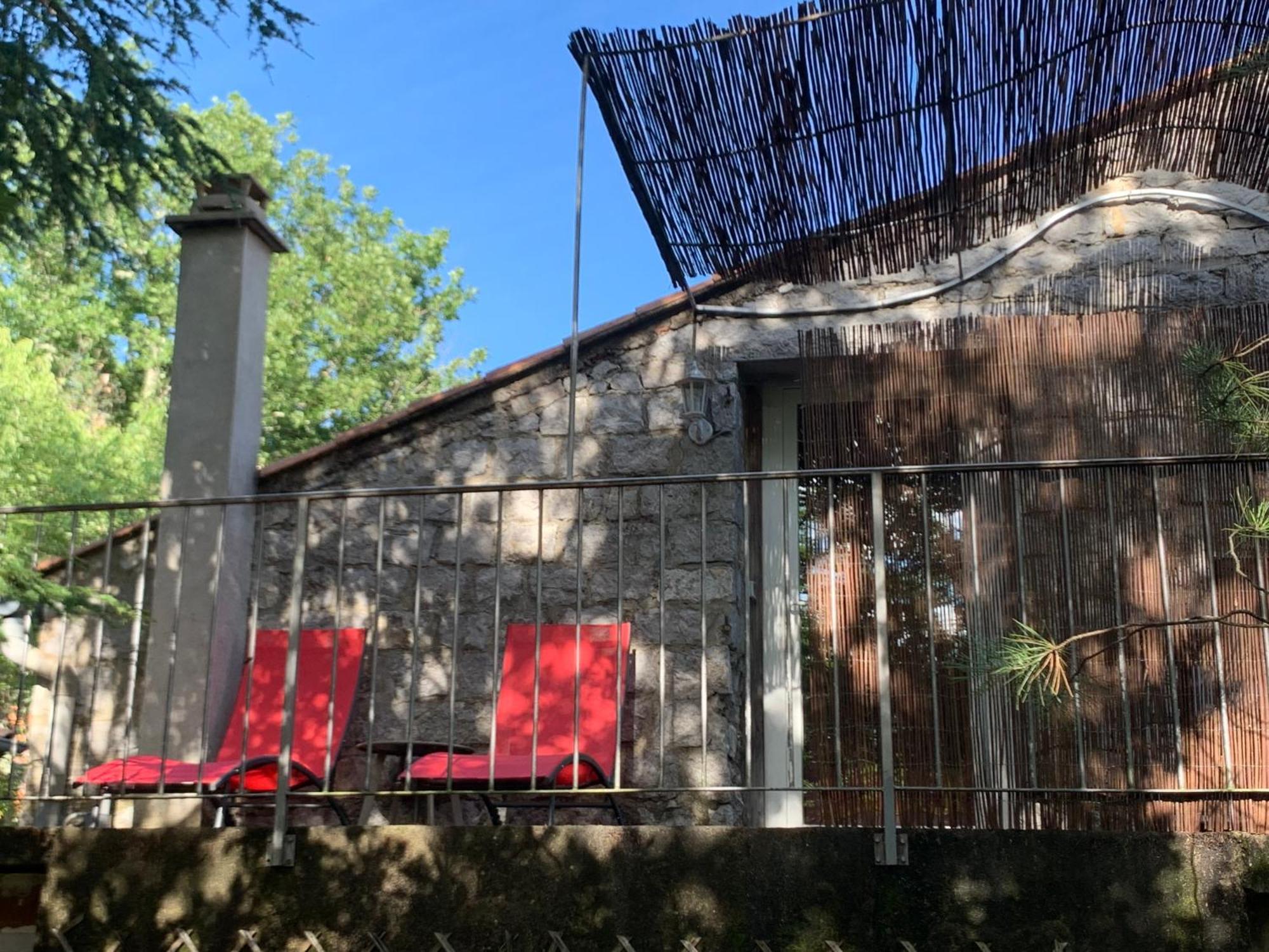 Gite Avec Piscine Privee Au Coeur D'Une Foret De Chenes Proche De Vallon Pont D'Arc Saint Alban Auriolles Exterior foto
